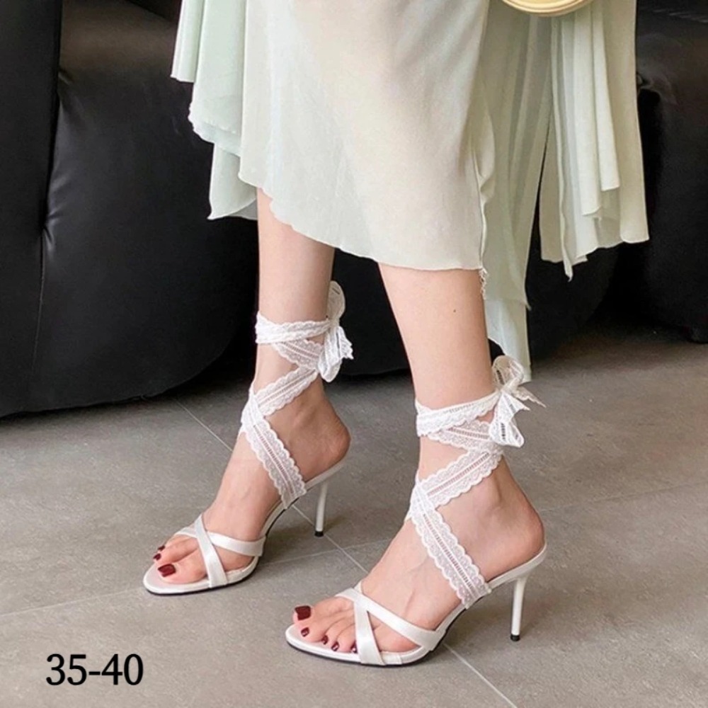 Crossfit Lady - Ladies High Heel Sandals Lace Up