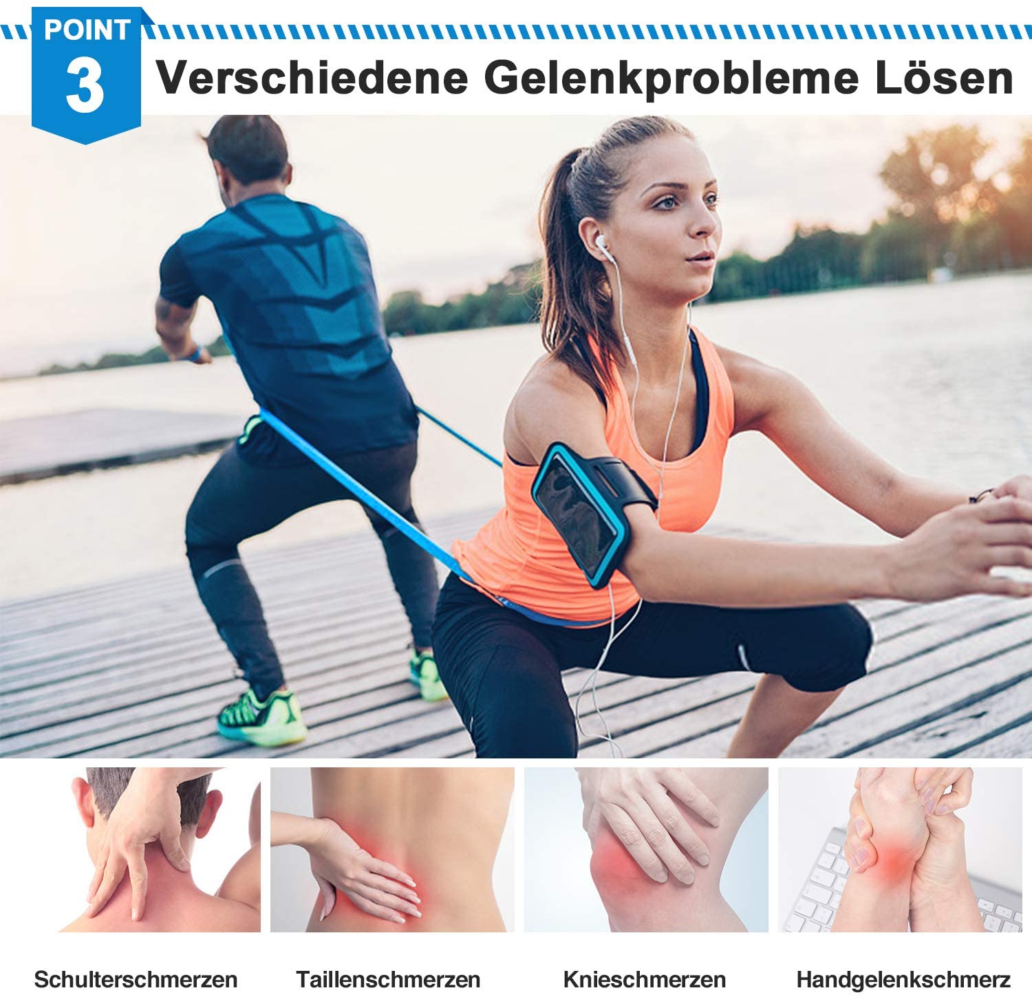Elastic Fitness Bands 3Pcs Res - Crossfit Accessories recension och pris