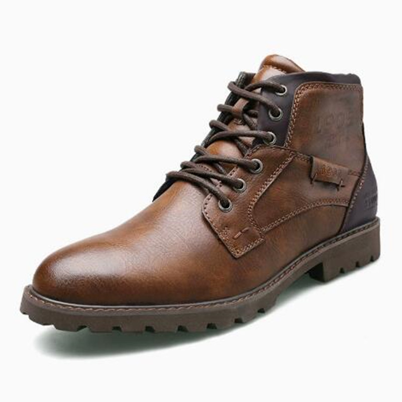 Leather Men Ankle Boots Plus S - Crossfit Outdoor recension och pris
