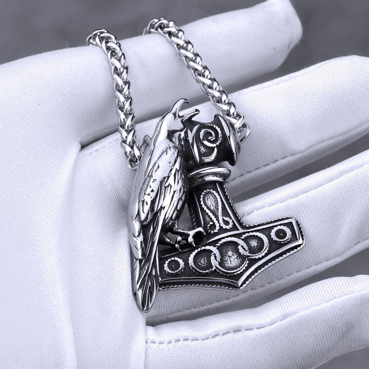 Nordic Odin Raven Thor Hammer  - Battle Rope Anchor recension och pris