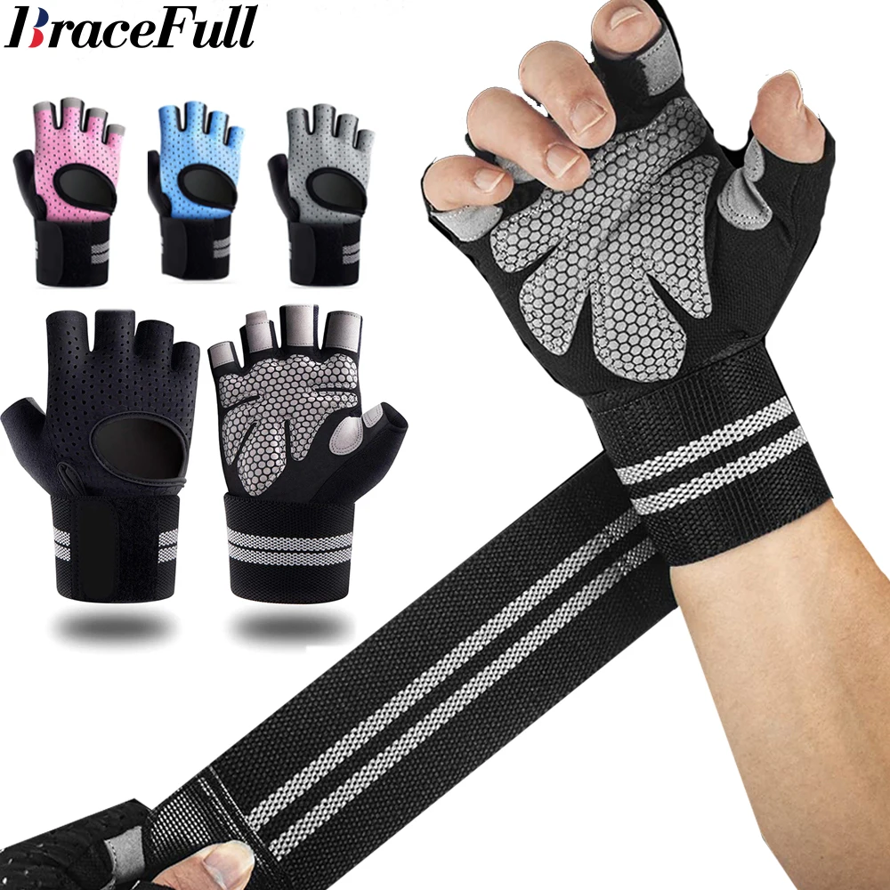 1Pair Half Finger Gym Fitness  - Crossfit Accessories recension och pris