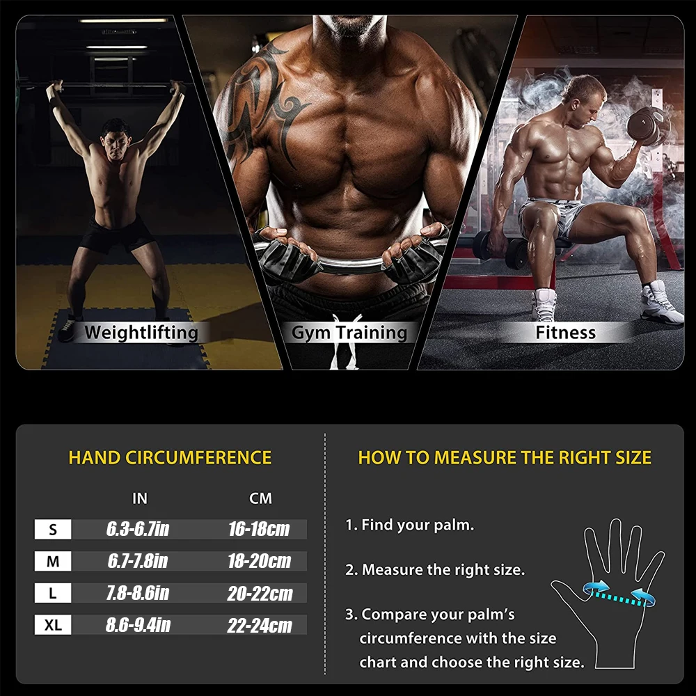 1Pair Half Finger Gym Fitness  - Crossfit Accessories recension och pris