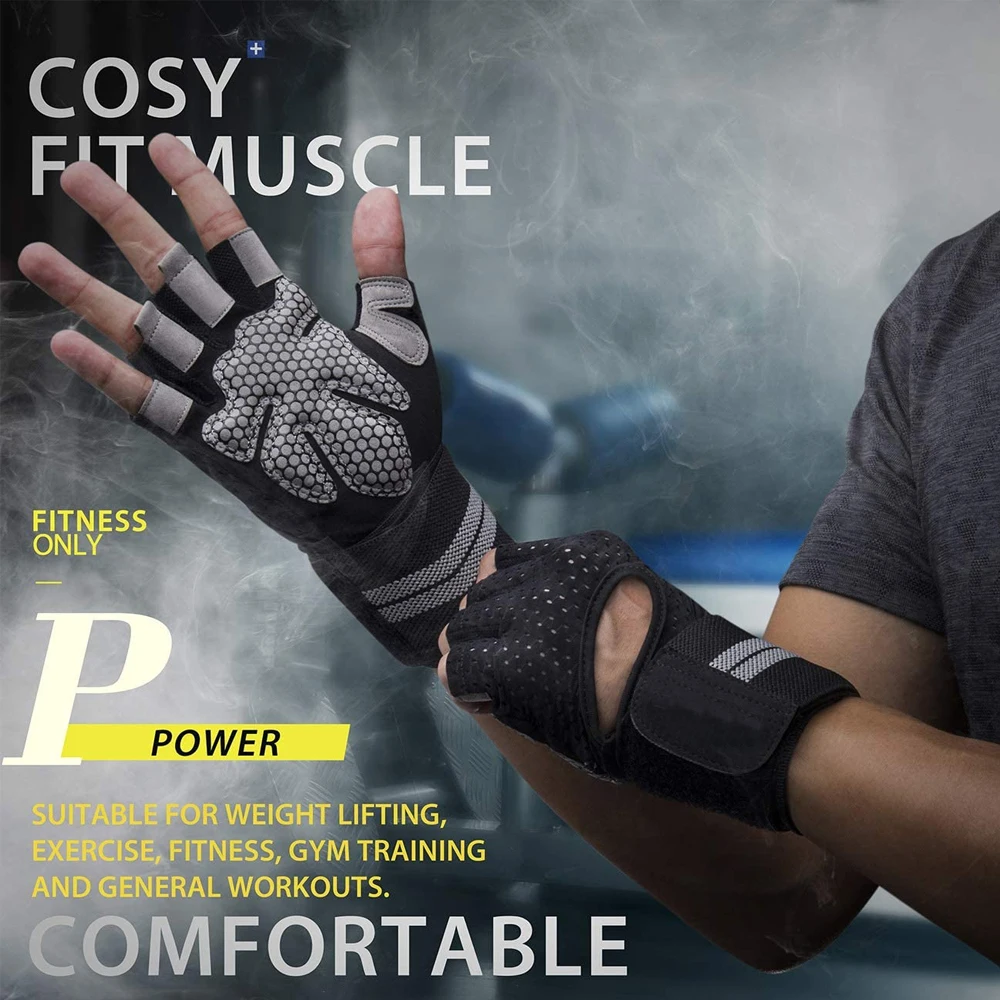 1Pair Half Finger Gym Fitness  - Crossfit Accessories recension och pris