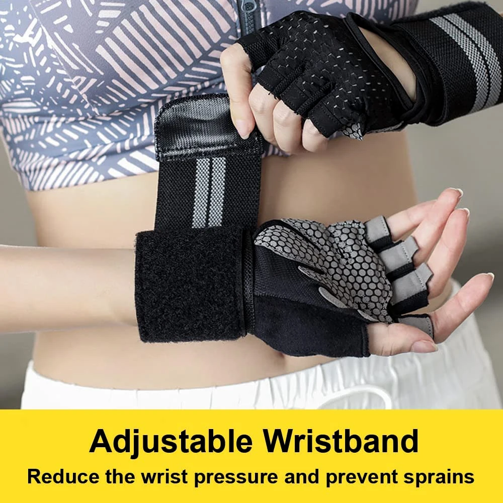 1Pair Half Finger Gym Fitness  - Crossfit Accessories recension och pris